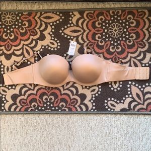 Nude strapless bra